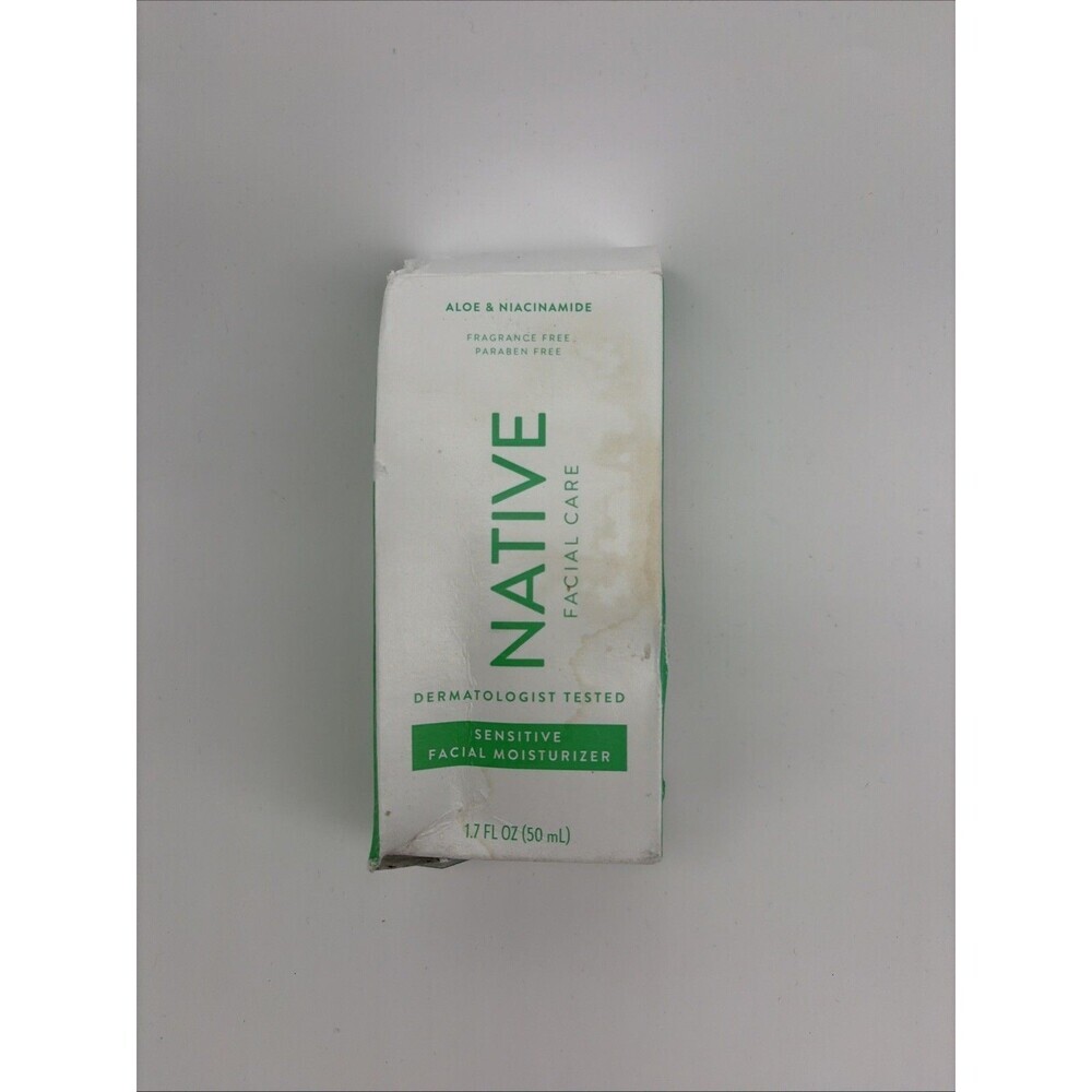 NIB Native Aloe & Vitamin B3 Niacinamide Sensitive Facial Moisturizer 1.7 fl oz